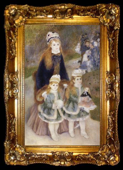 framed  Pierre-Auguste Renoir Mother and children, ta009-2